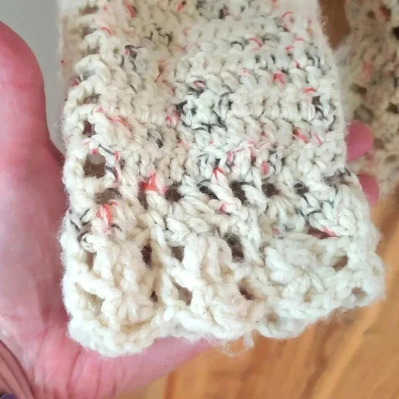 Vintage Hand-made Crocheted Crop Cardigan Sweater - Picture 4 of 5